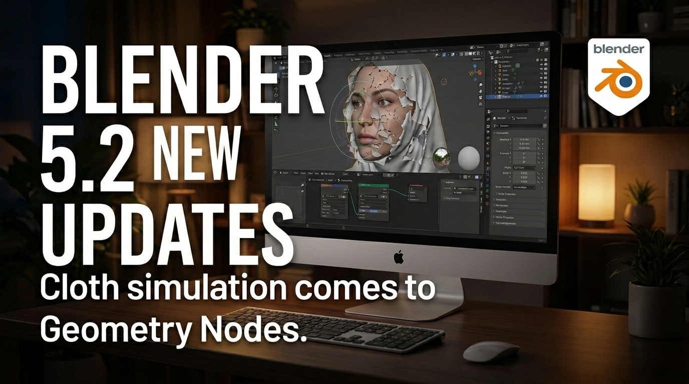the latest blender 5.2 updates