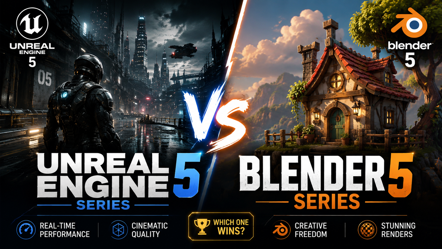 unreal engine 5series vs blender 5series