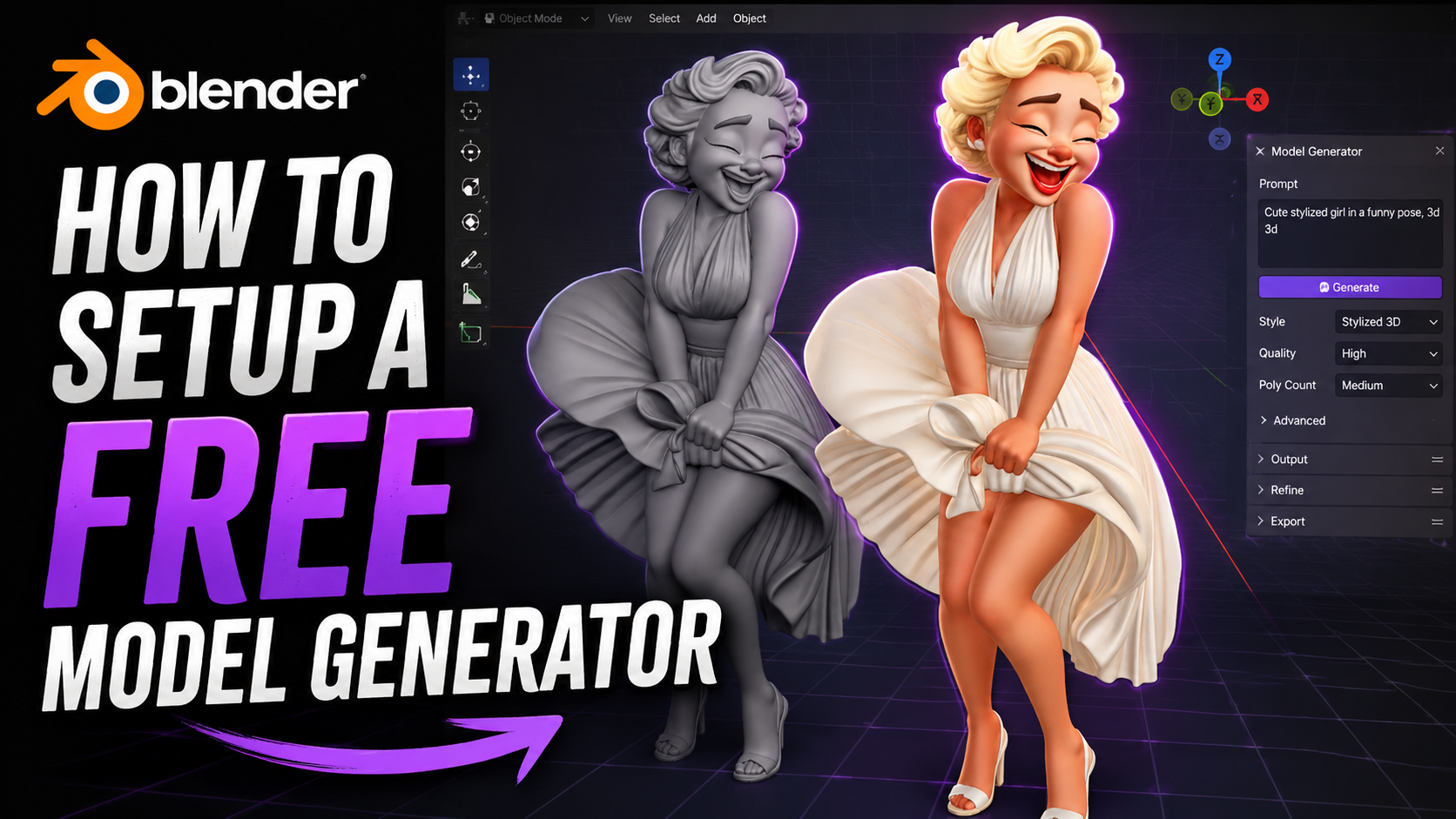 how to make your own free 3d model Ai generator