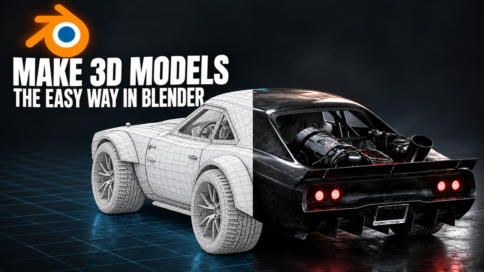 Make 3d models the easy way in blender