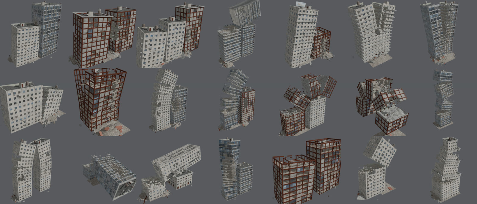 Library ruin compositions
